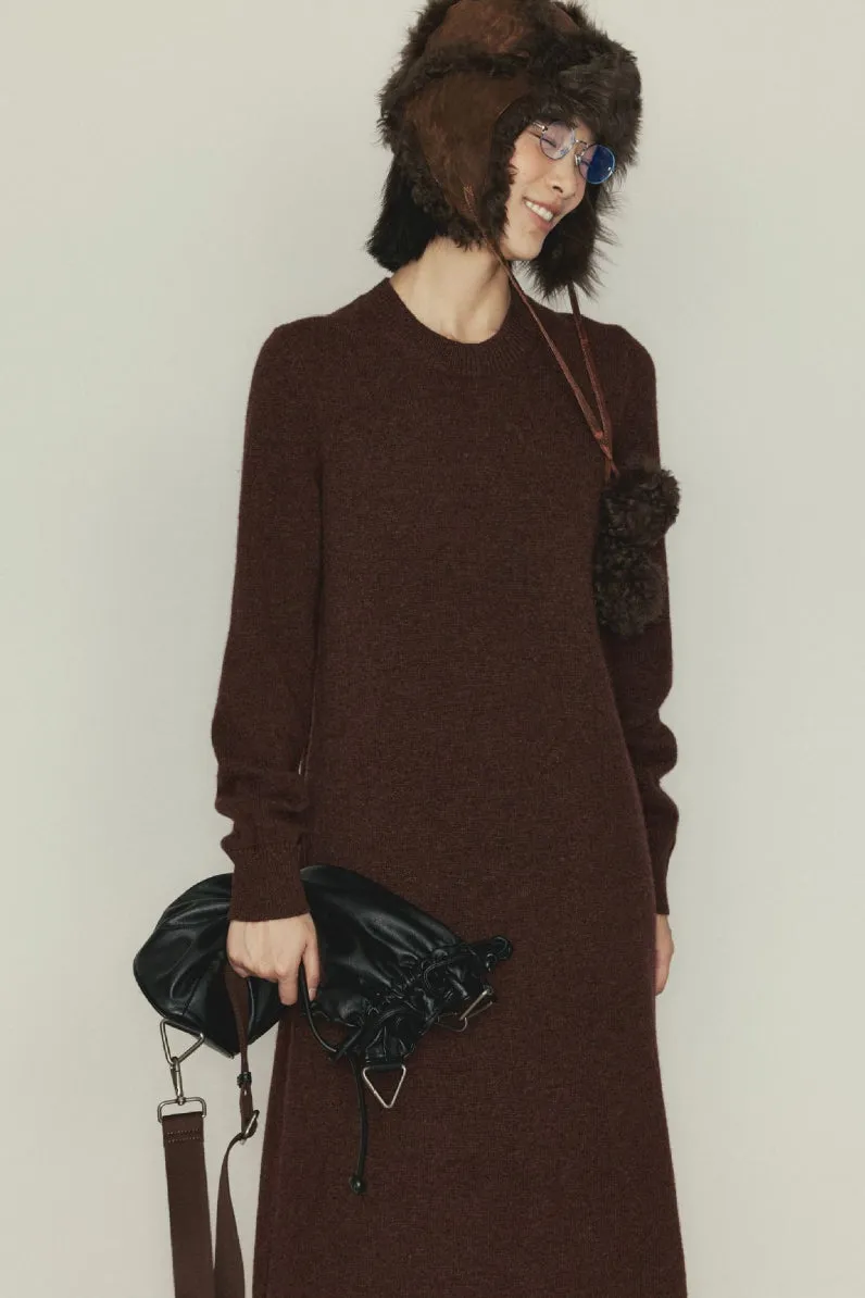 100 Wool pullover A-Line dress | 2 color