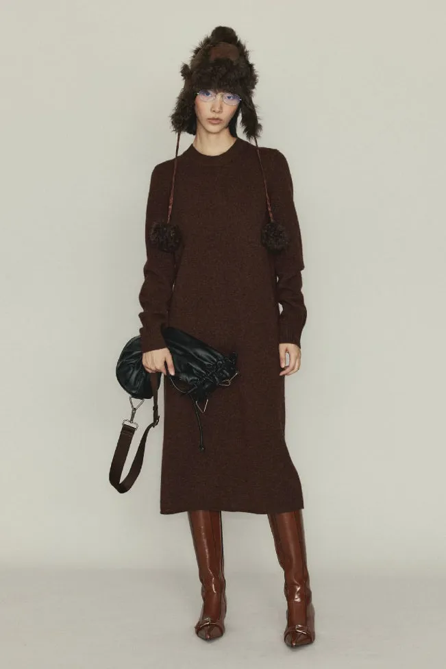 100 Wool pullover A-Line dress | 2 color