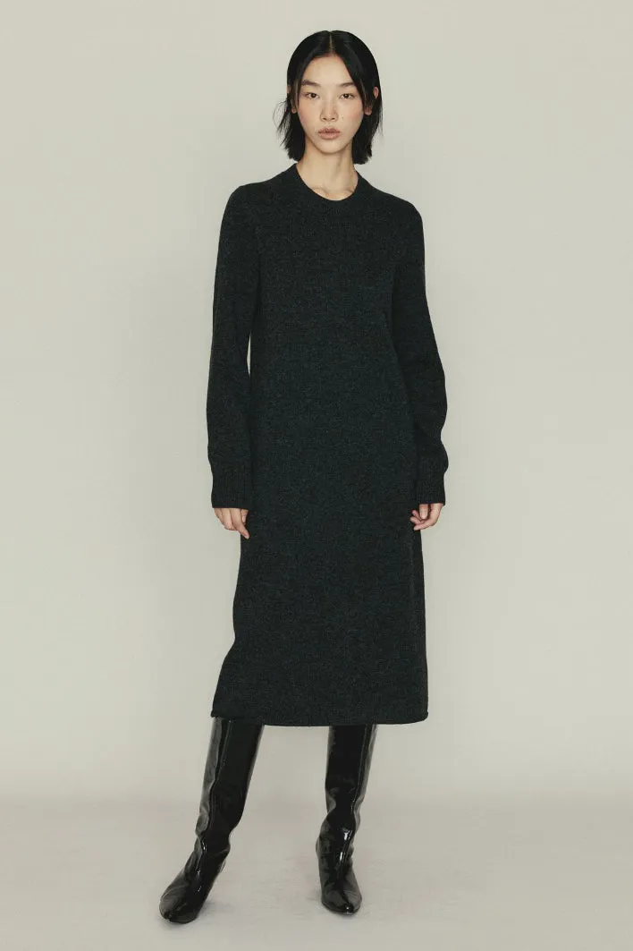 100 Wool pullover A-Line dress | 2 color