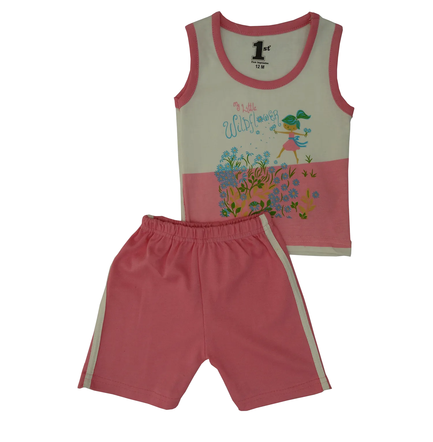 2PC Infant Girls Shorts Set