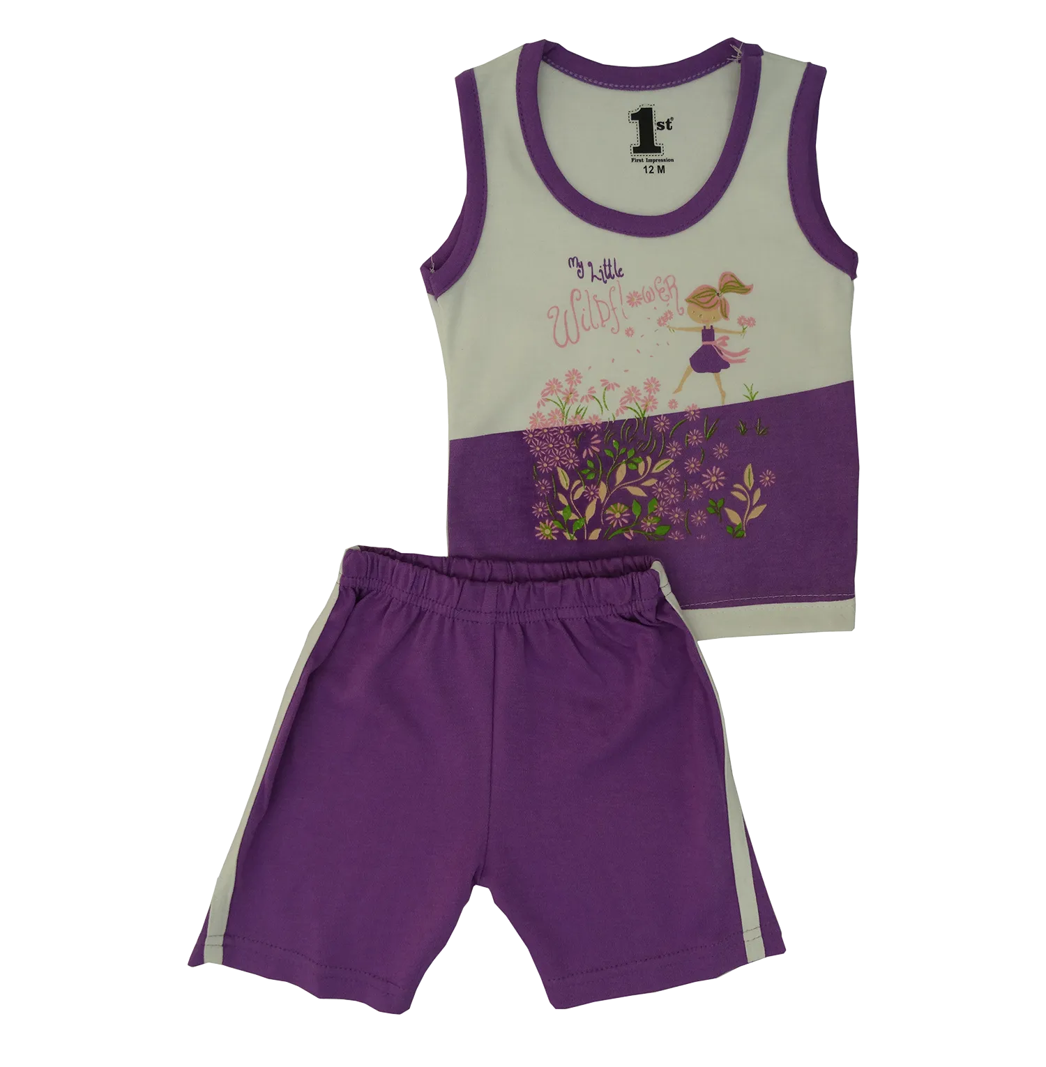 2PC Infant Girls Shorts Set