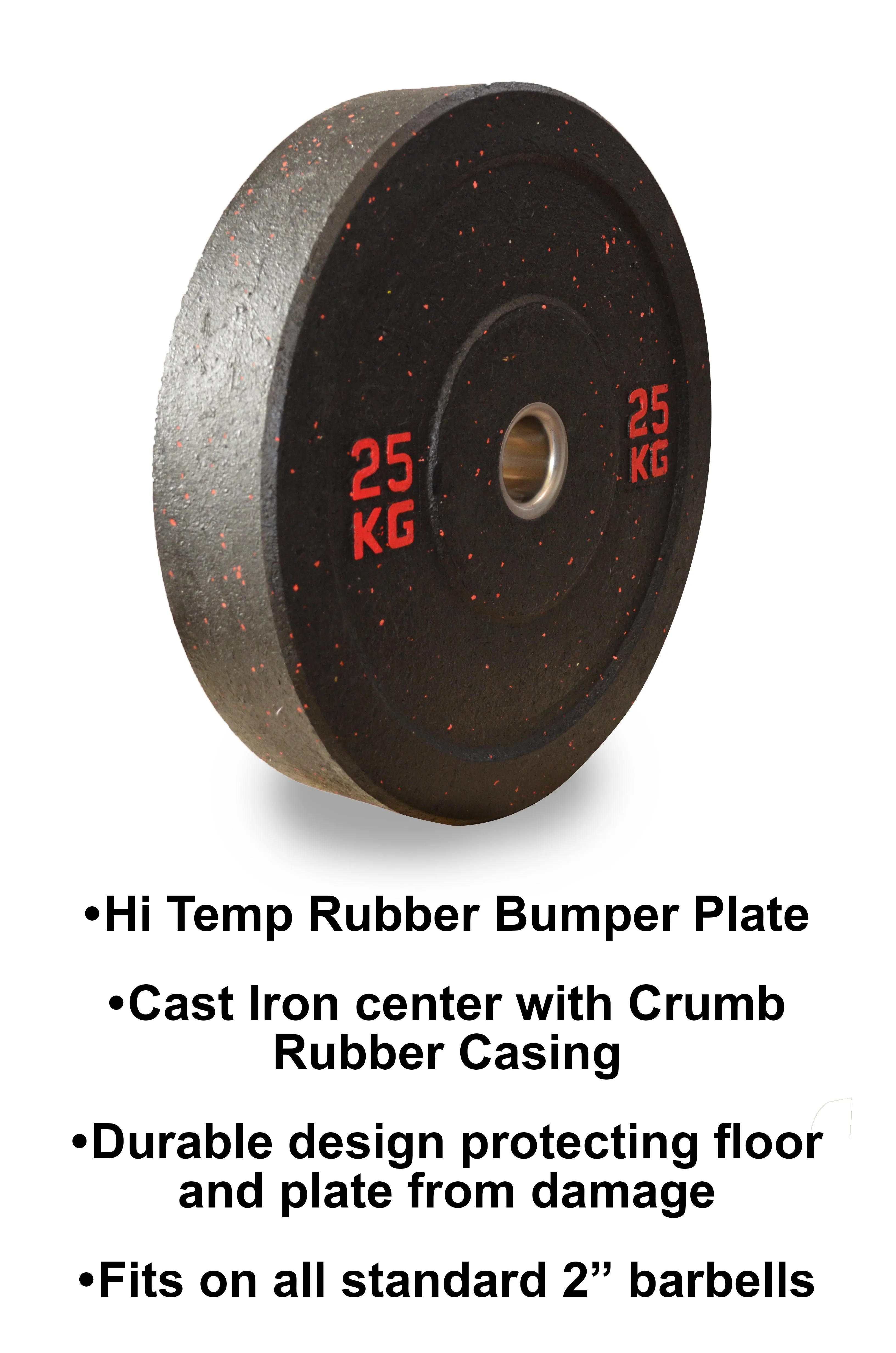 2" OLYMPIC RUBBER CRUMB BUMPER WEIGHT PLATES SET