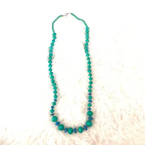 31 Bits Teal Single Strand Necklace