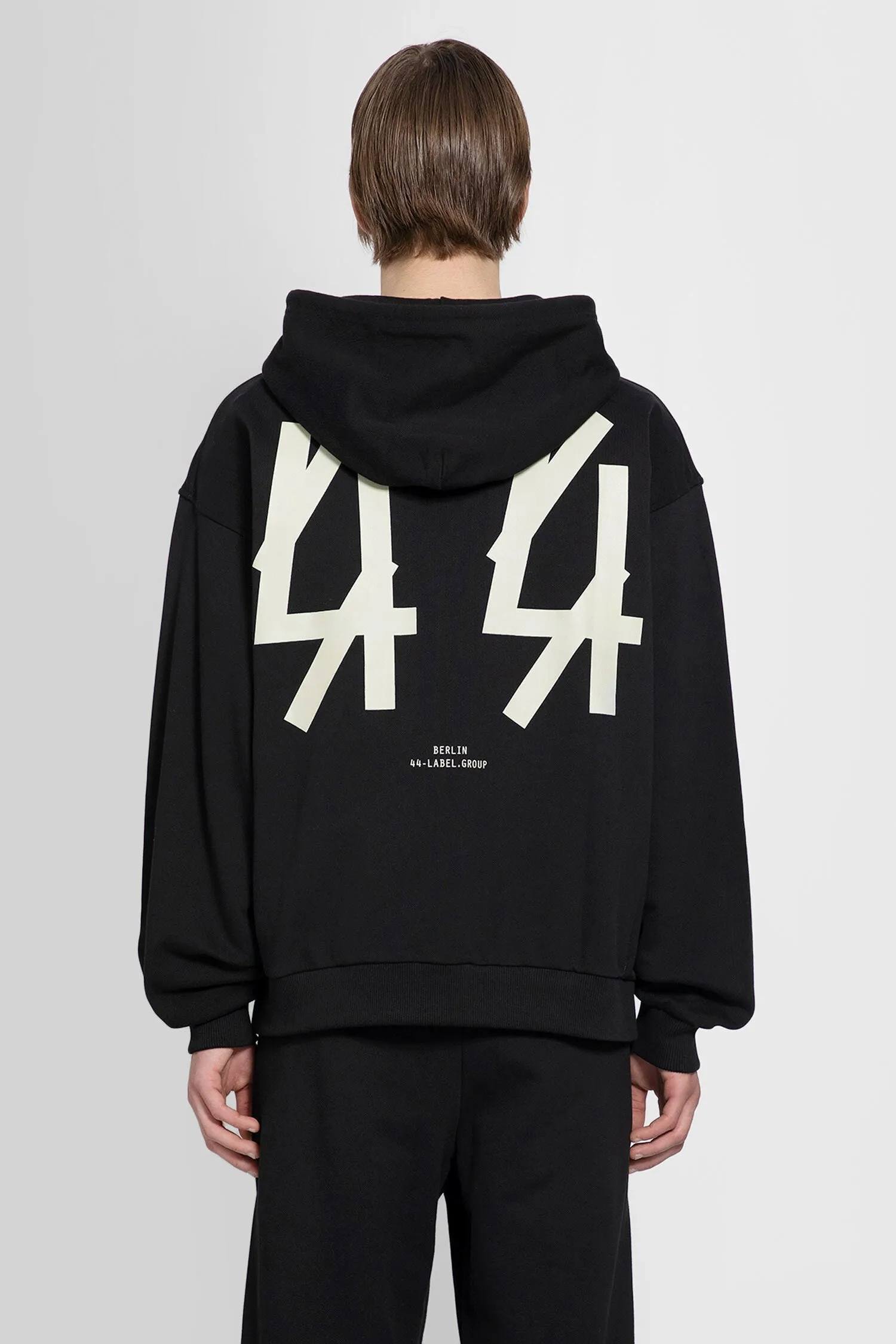 44 LABEL GROUP MAN BLACK SWEATSHIRTS