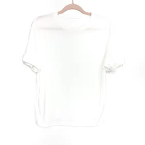 A New Day White Cuffed Sleeve Tee- Size M