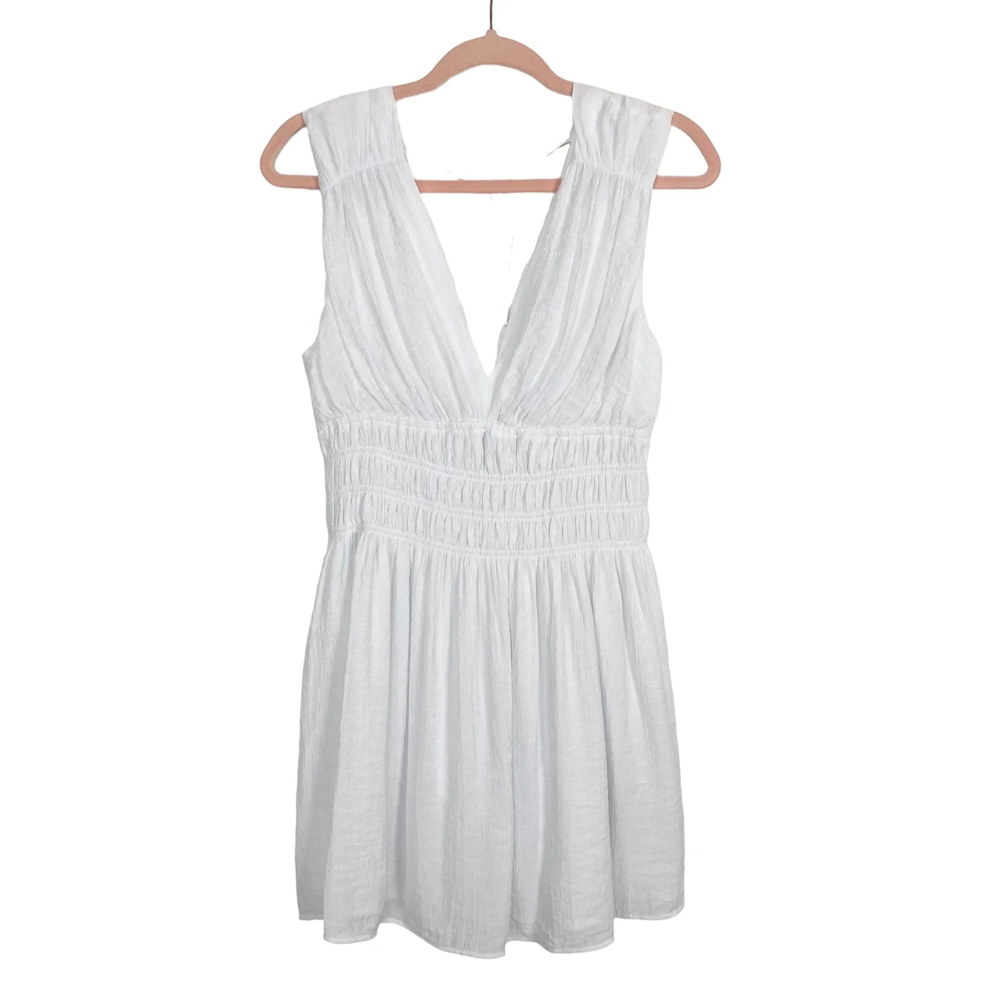 Abercrombie & Fitch White Back Tie Dress NWT- Size M Petite