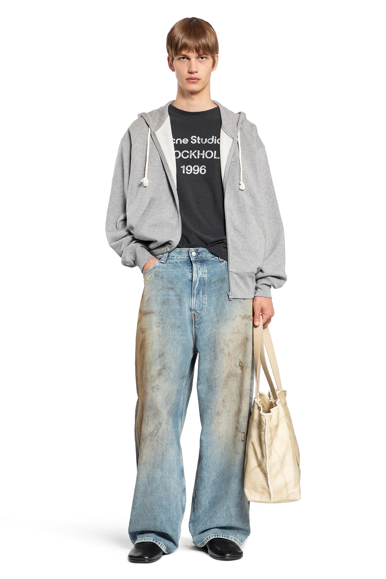 ACNE STUDIOS MAN GREY SWEATSHIRTS