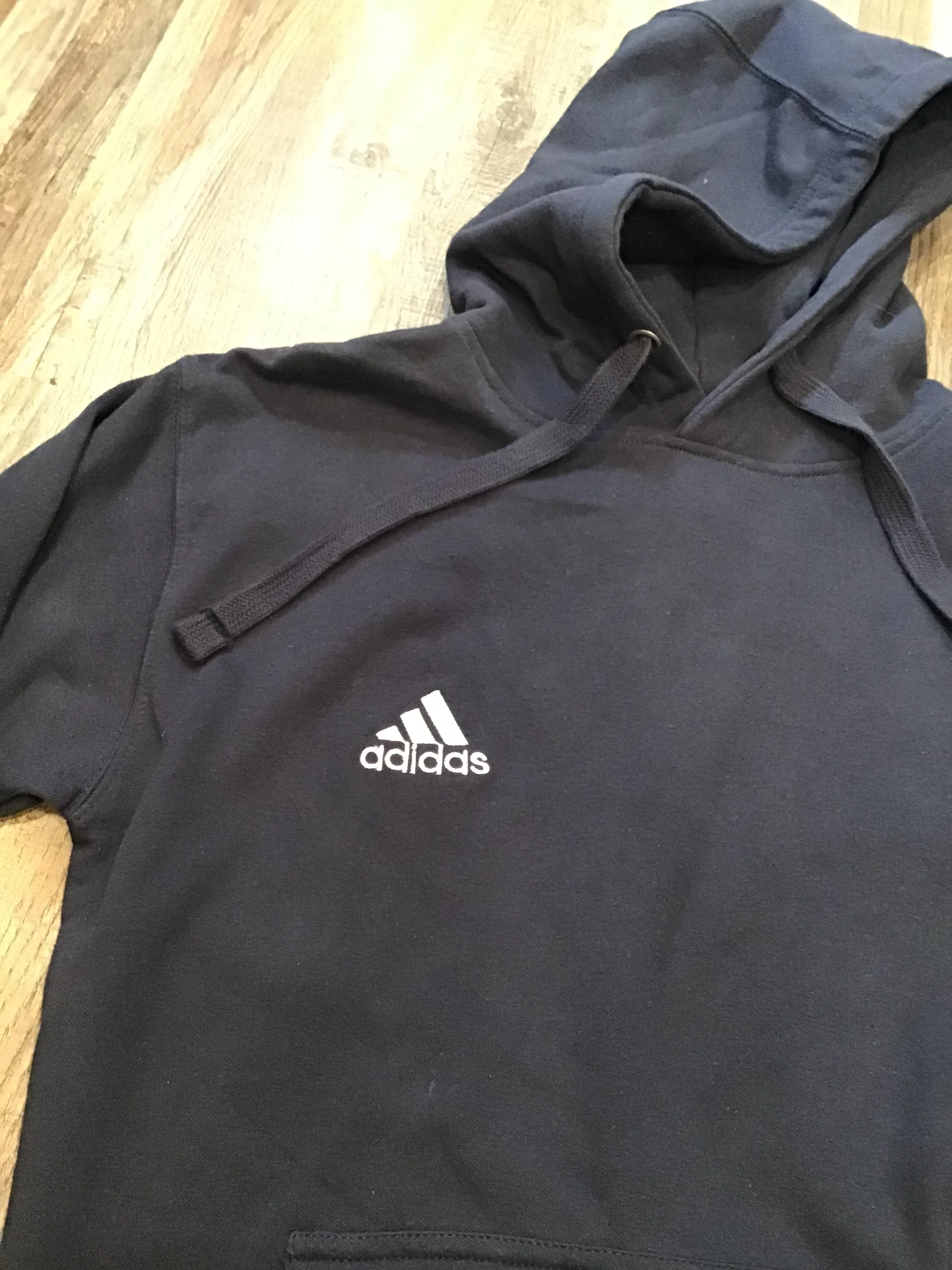 ADIDAS Hoodie Blue Hooded Sweatshirt Mens size Medium NWT Retail $50