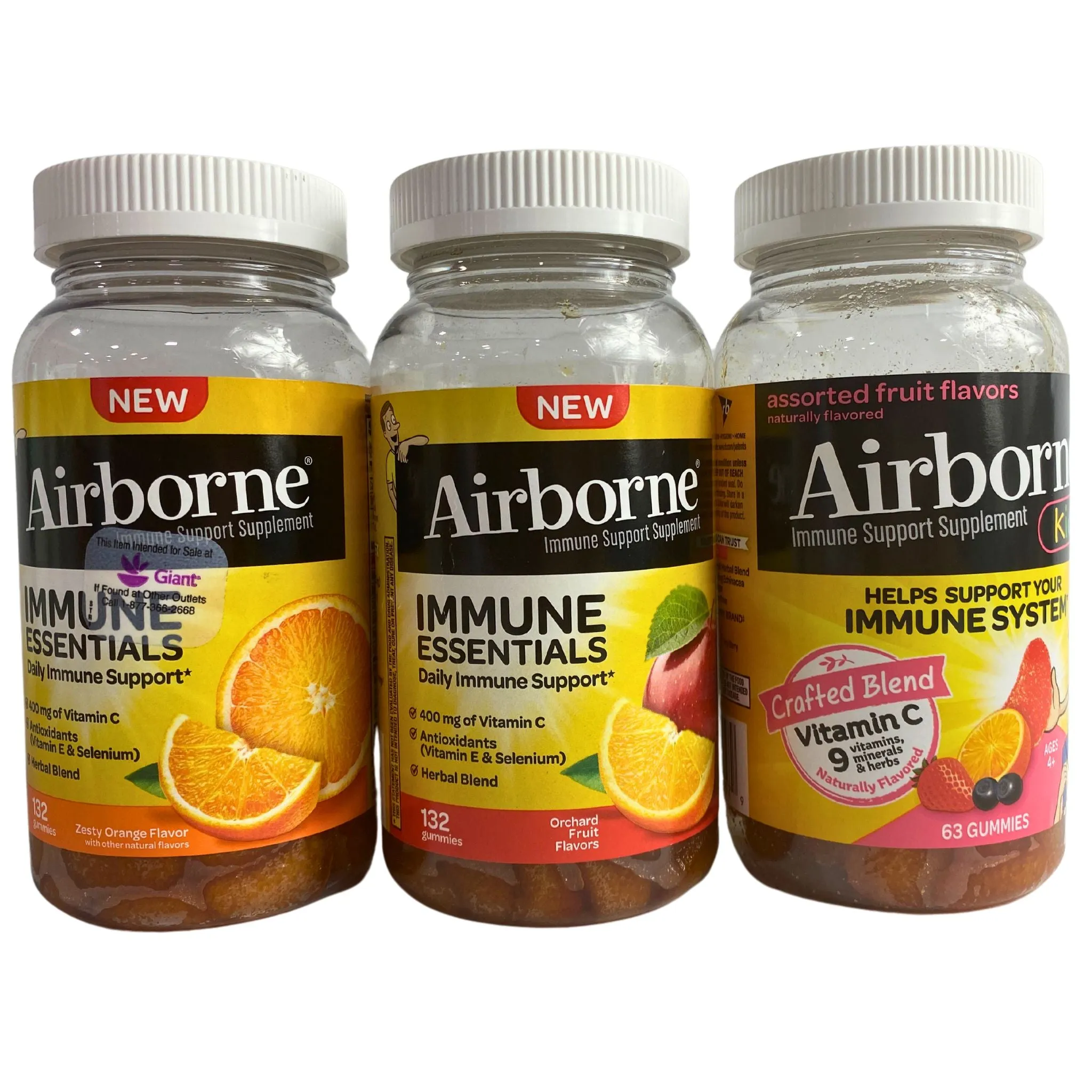 Airborne Gummies Assorted Gummies Assorted Flavors (30 Pcs Lot)