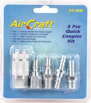 Aircraft Quick Coupler 5 Piece Set (Aro Quick Coupler)