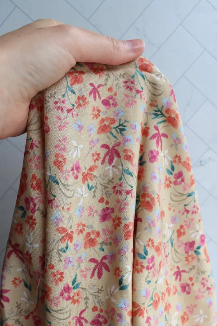 Alma on Honeysuckle Rayon Challis