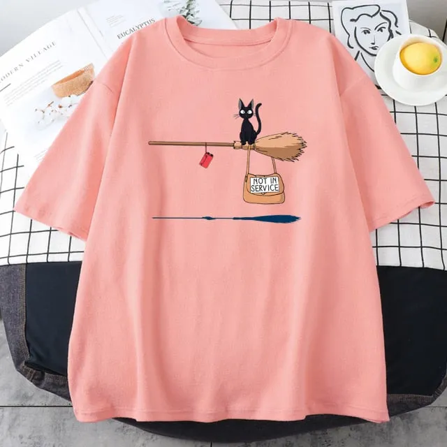 Amy Fashion - Crew Neck Vintage Loose T Shirts