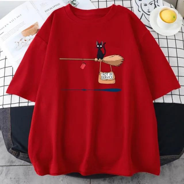 Amy Fashion - Crew Neck Vintage Loose T Shirts