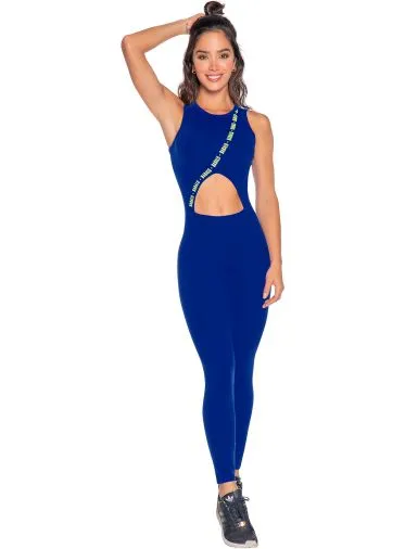 Babalu 9761 Unitard with Zipper and Logo design