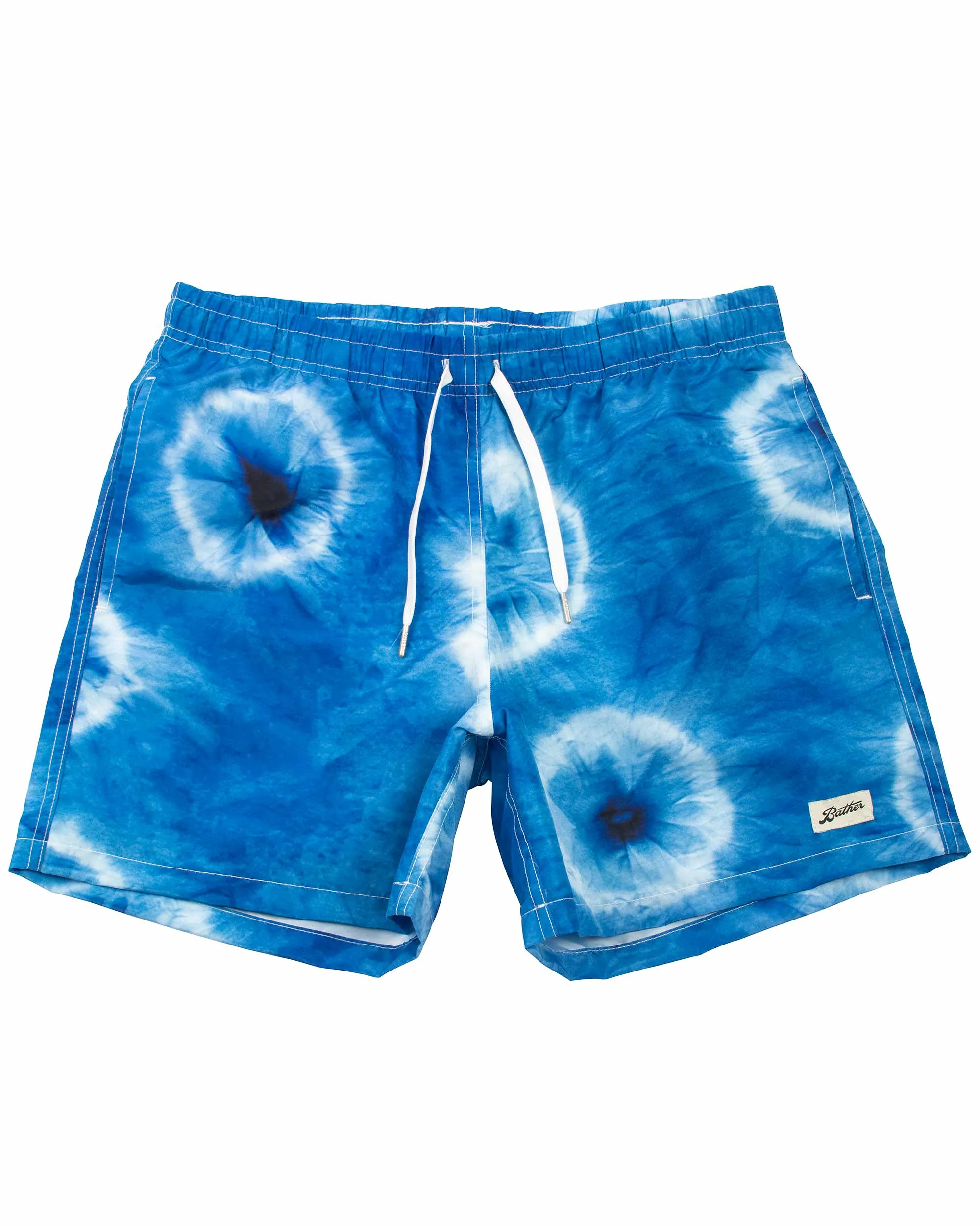 Bather Blue Ne-Maki Shibori Swim Trunk