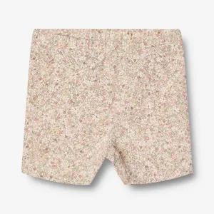 Bike Shorts Anne - cream flower meadow