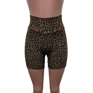 Biker Shorts in New Leopard Spandex | Animal Print - Choose Low, Mid, or High-Waist