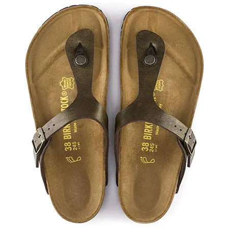 BIRKENSTOCK GIZEH BIRKOFLOR GOLDEN BROWN- WOMENS