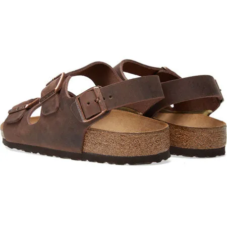 BIRKENSTOCK MILANO OILED LEATHER HABANA - ADULT