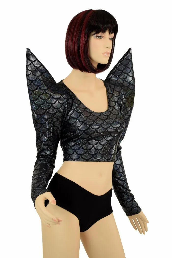 Black Dragon Mega Sharp Shoulder Crop