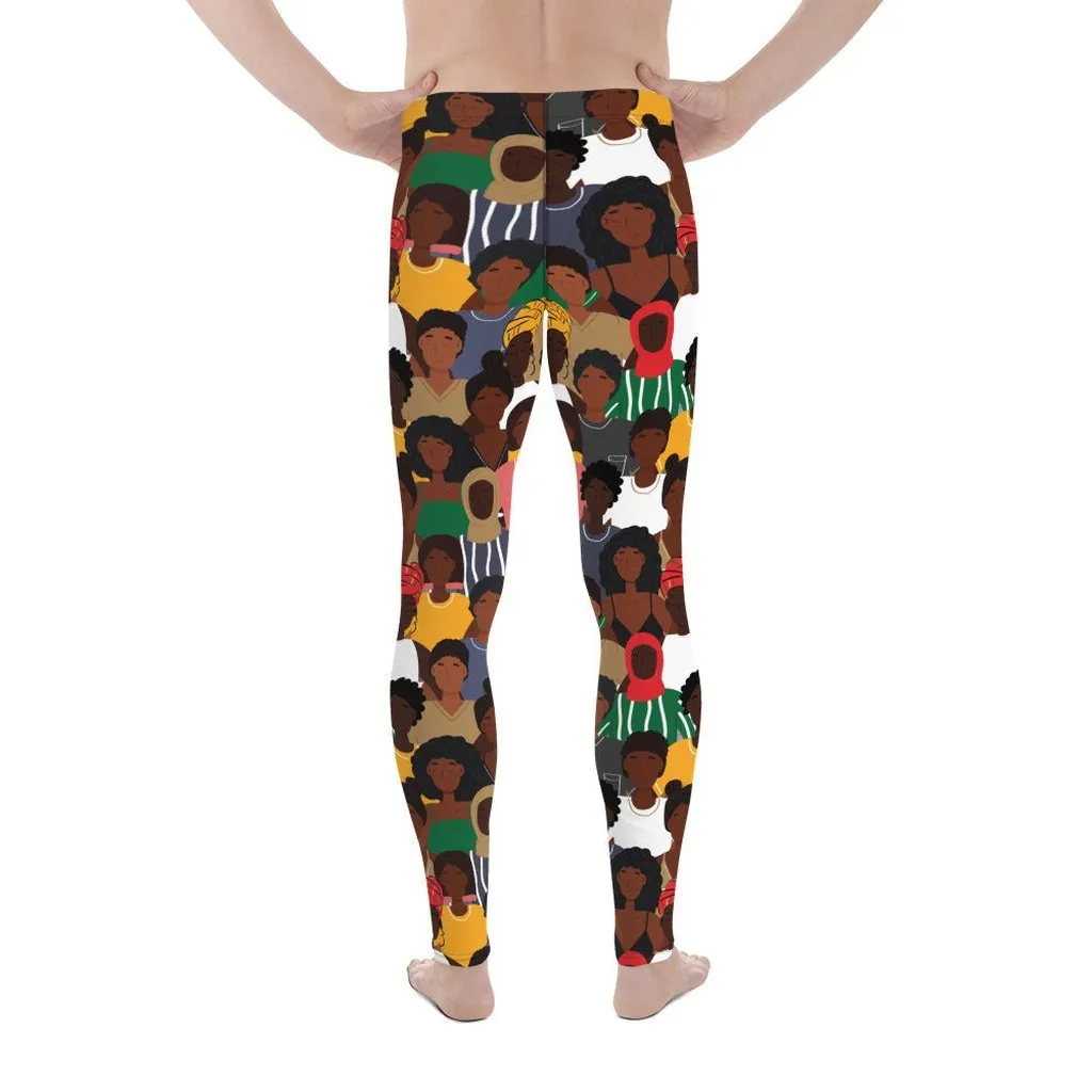 Black History Celebration Men's Leggings