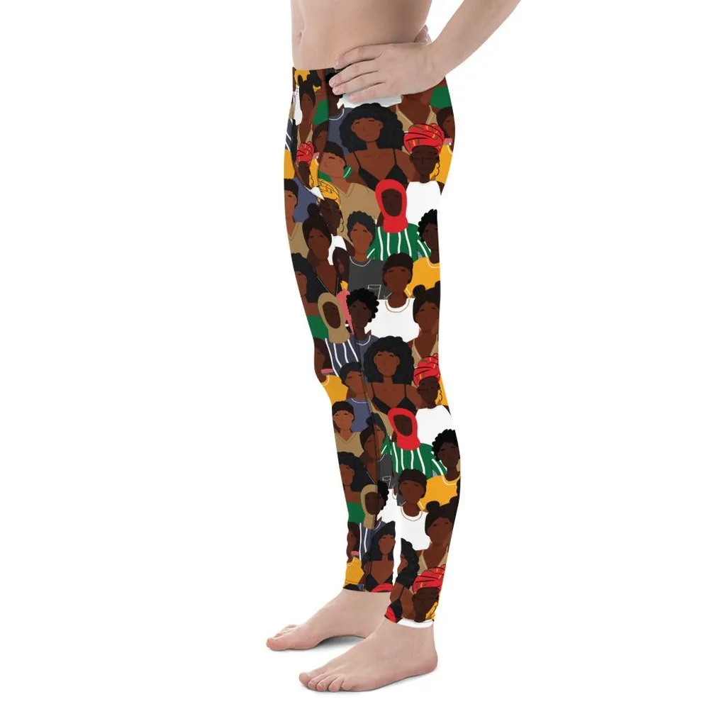 Black History Celebration Men's Leggings