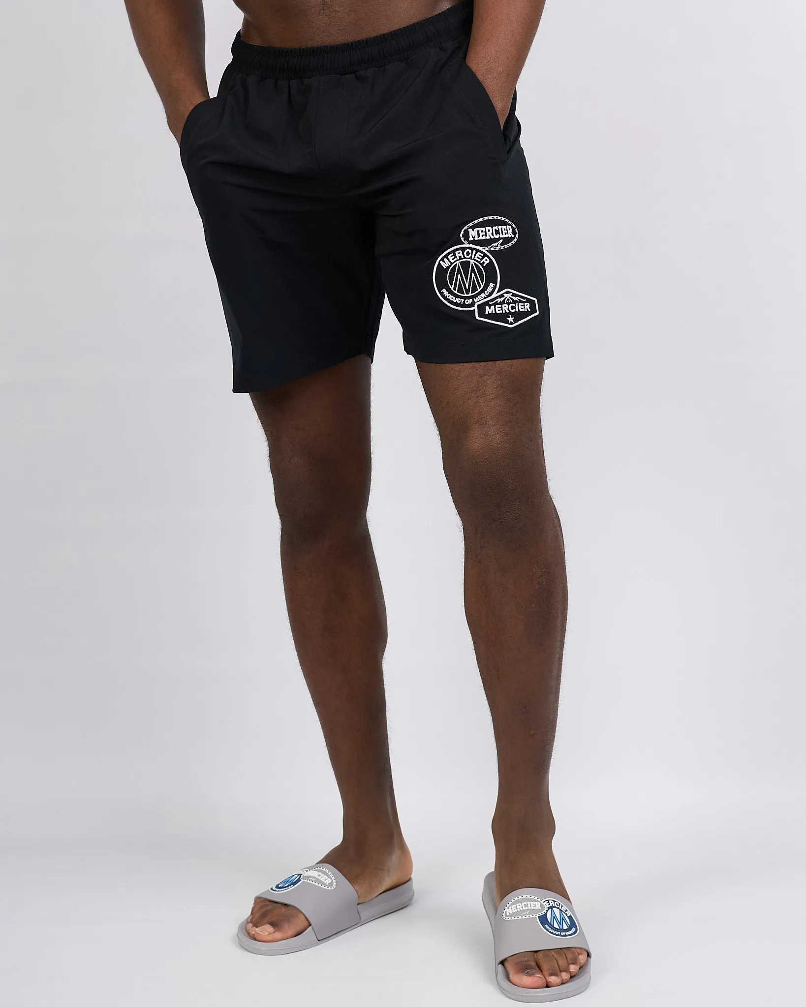 Black Mono Mercier Swim Shorts