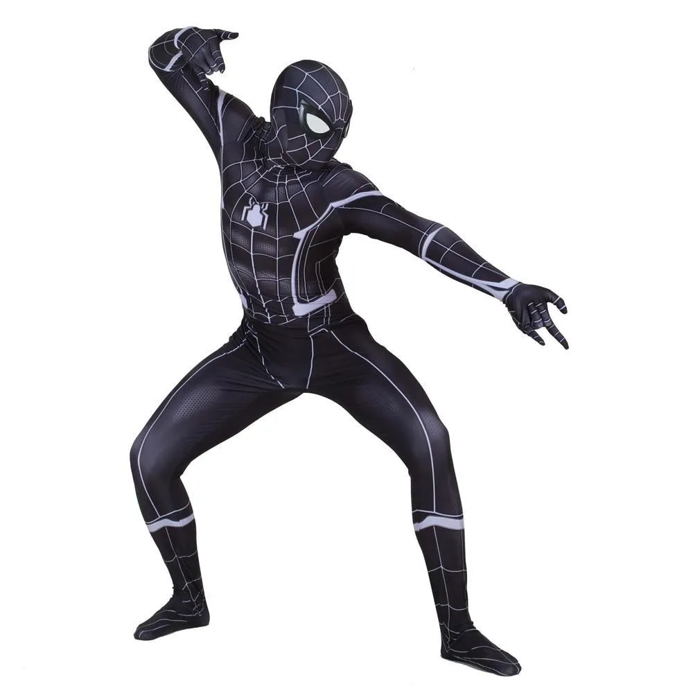 Black SPIDERMAN Cosplay Costume for Men