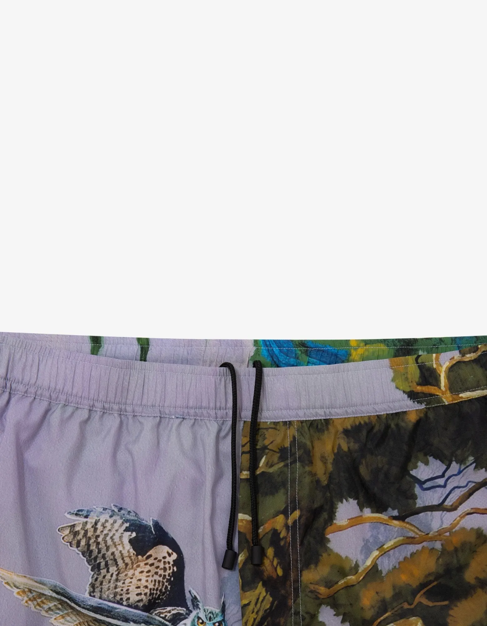 Blind Owl Print Swim Shorts -