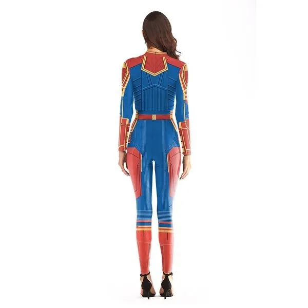 CAPTAIN MARVEL Costume Jumpsuit for Women