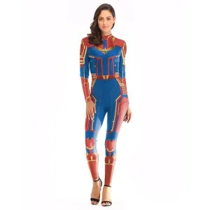 CAPTAIN MARVEL Costume Jumpsuit for Women