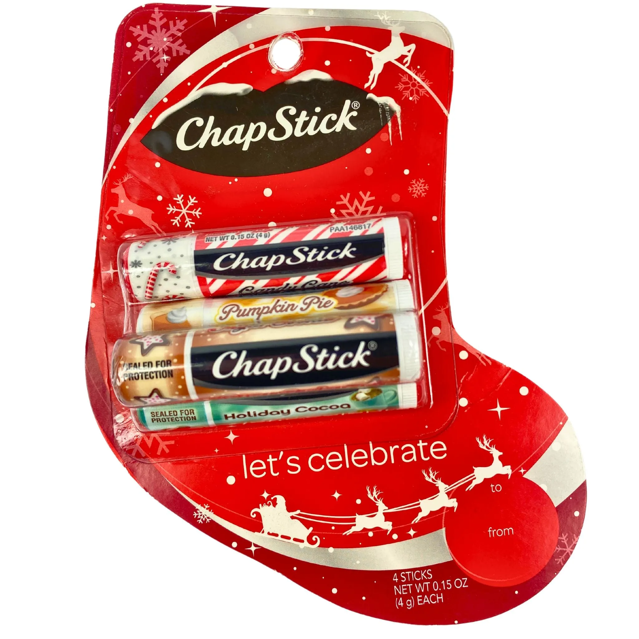 Chapstick Stocking Let's Celebrate (50 Pcs Lot)