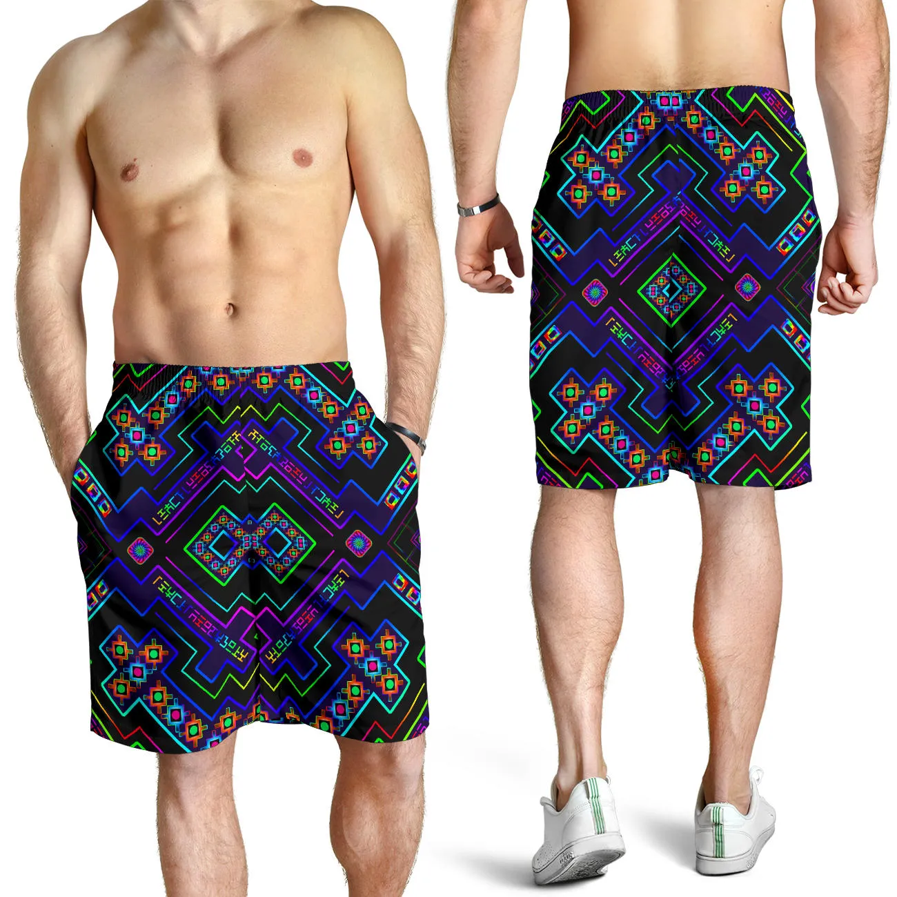 Chromatic Lattice Men's Shorts