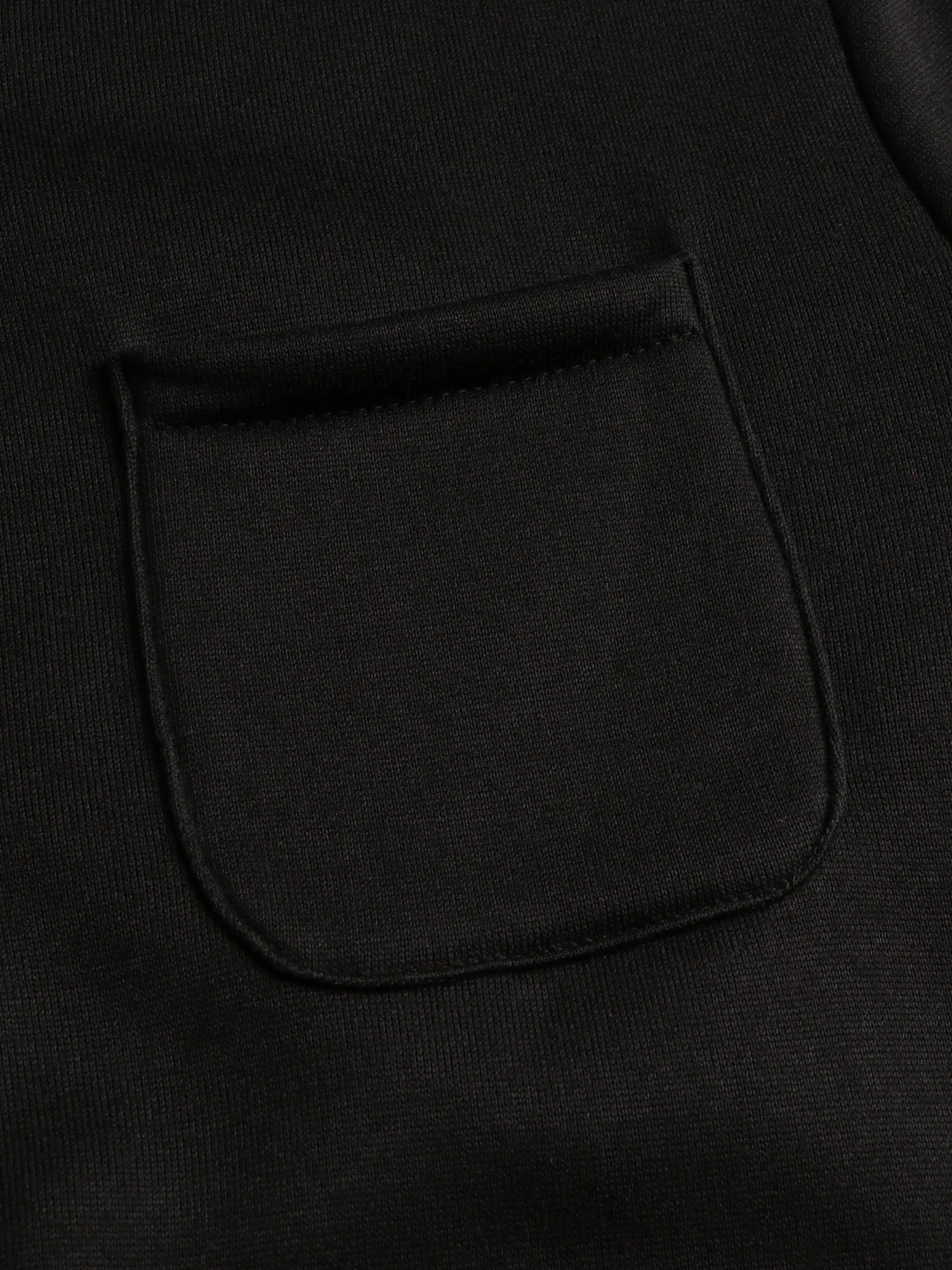 Cozy Black Buttoned Sweatshirt Tracksuit