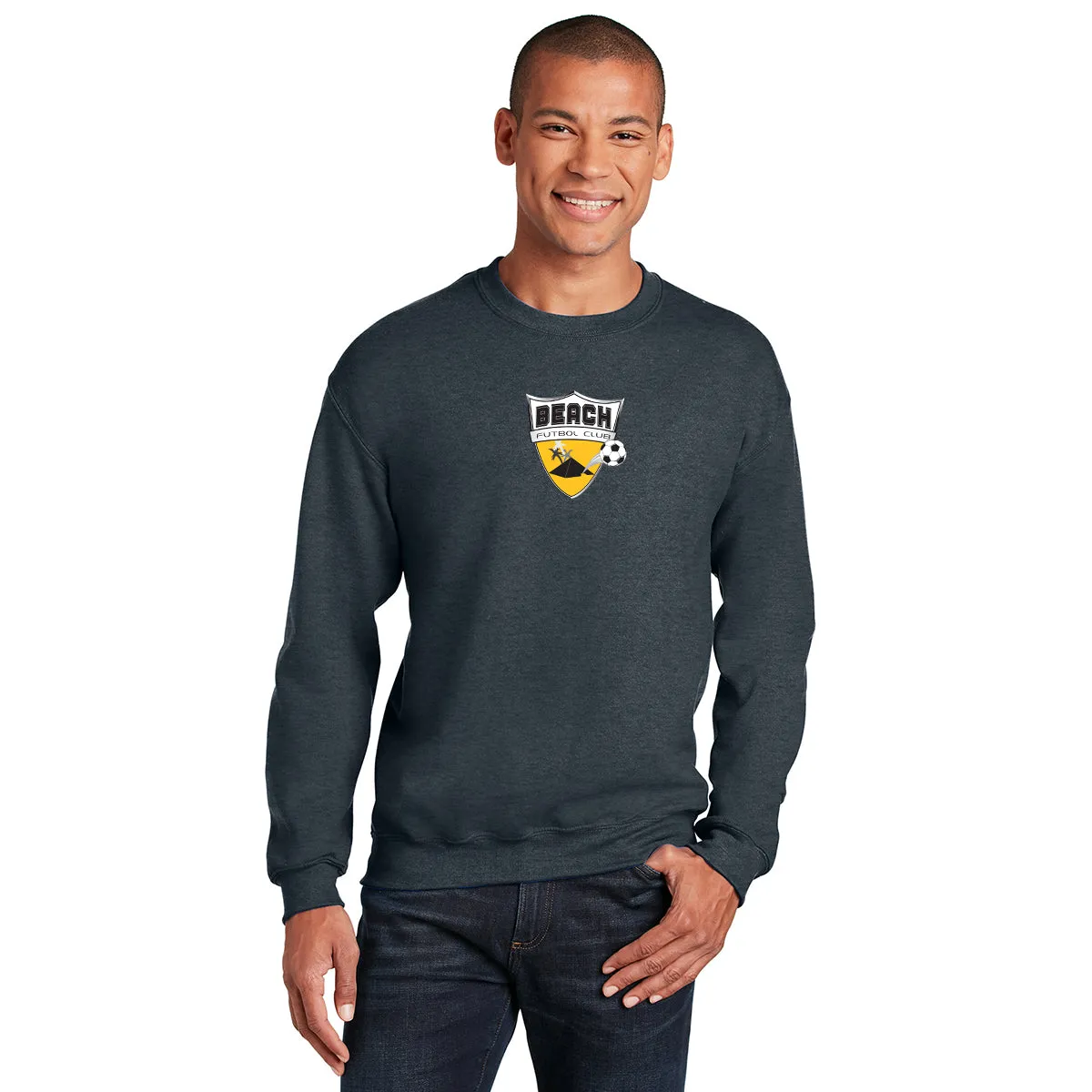 Crew Neck Sweatshirt with Crest Logo