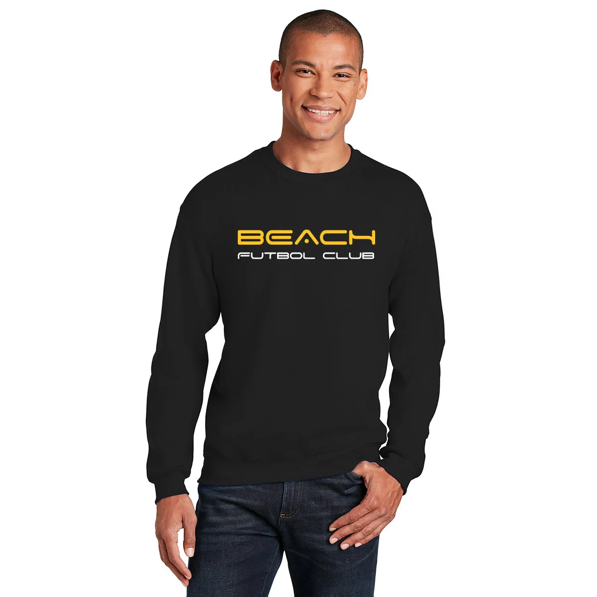 Crew Neck Sweatshirt with Text Logo