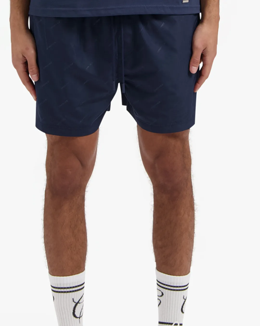 CROYEZ ALLOVER SWIM SHORTS - NAVY