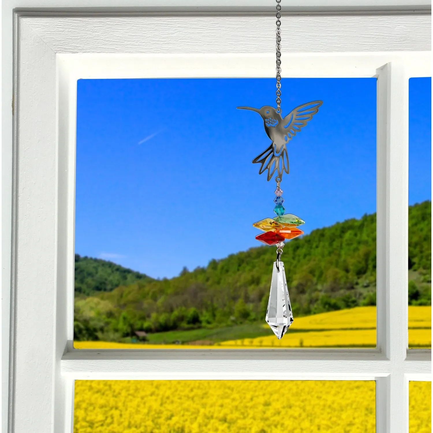 Crystal Fantasy Suncatcher - Hummingbird