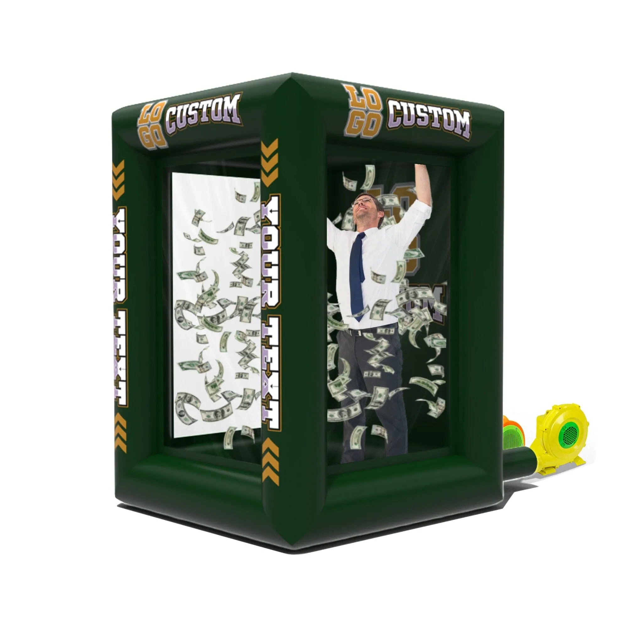 Custom Inflatable Cash Grab Machine