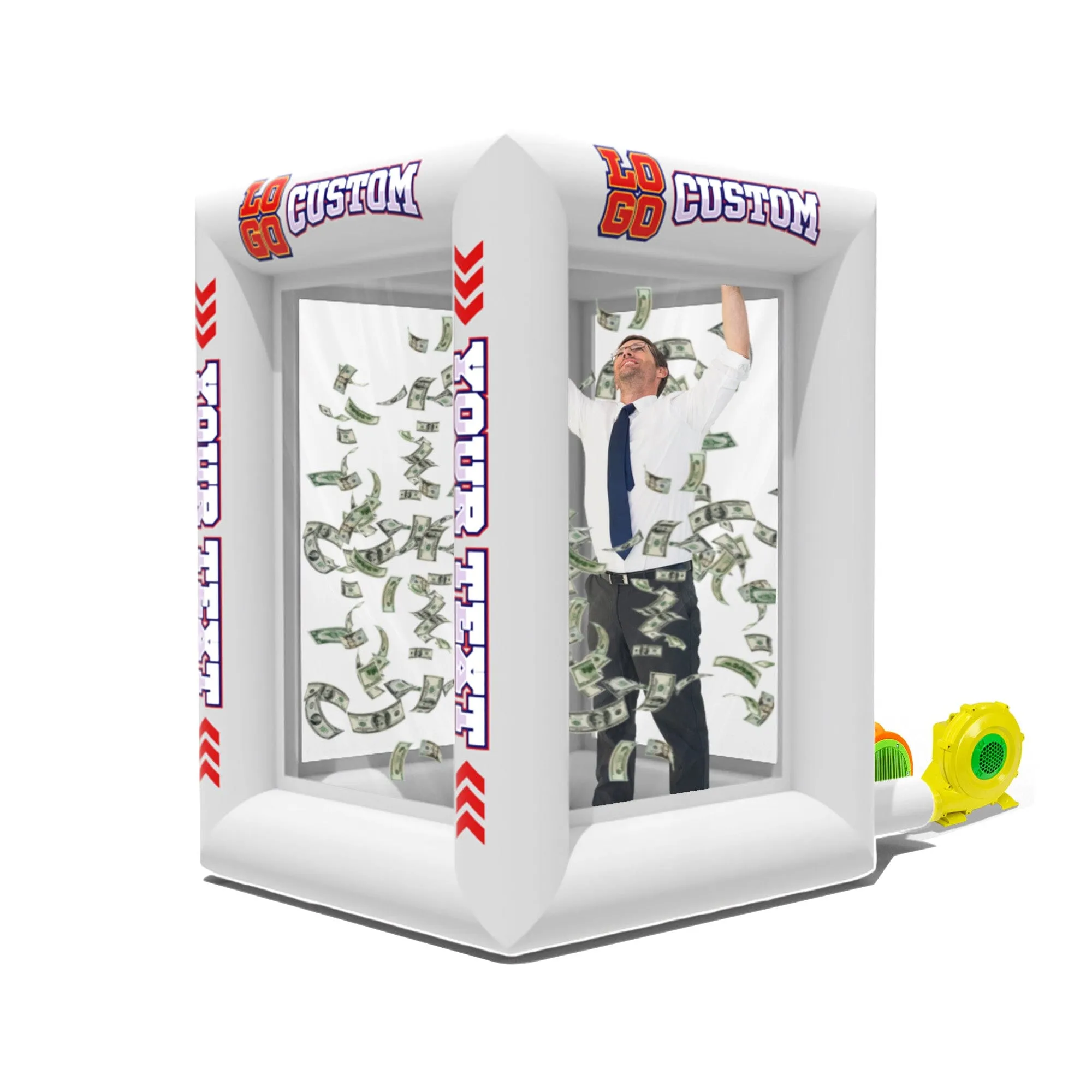 Custom Inflatable Cash Grab Machine