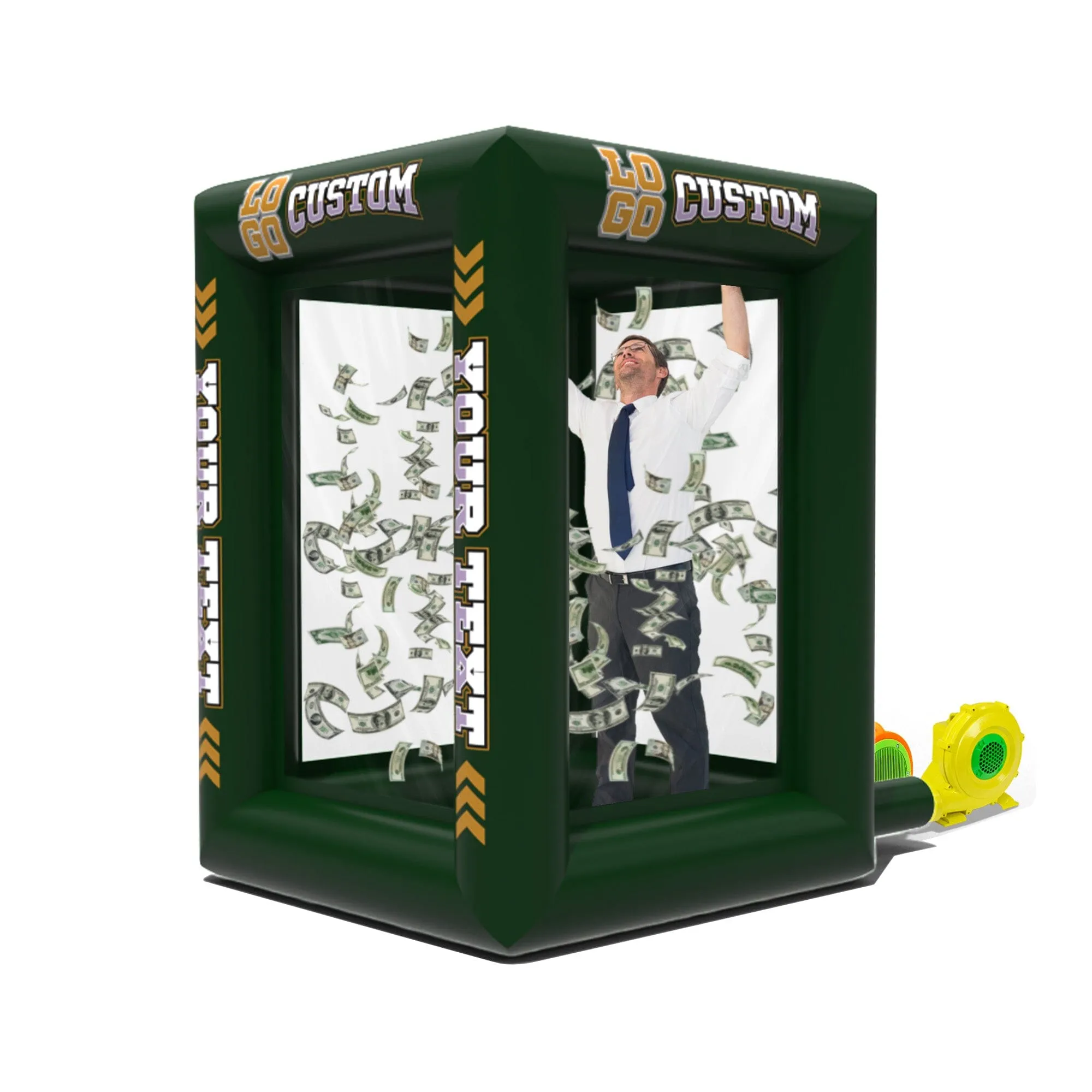 Custom Inflatable Cash Grab Machine