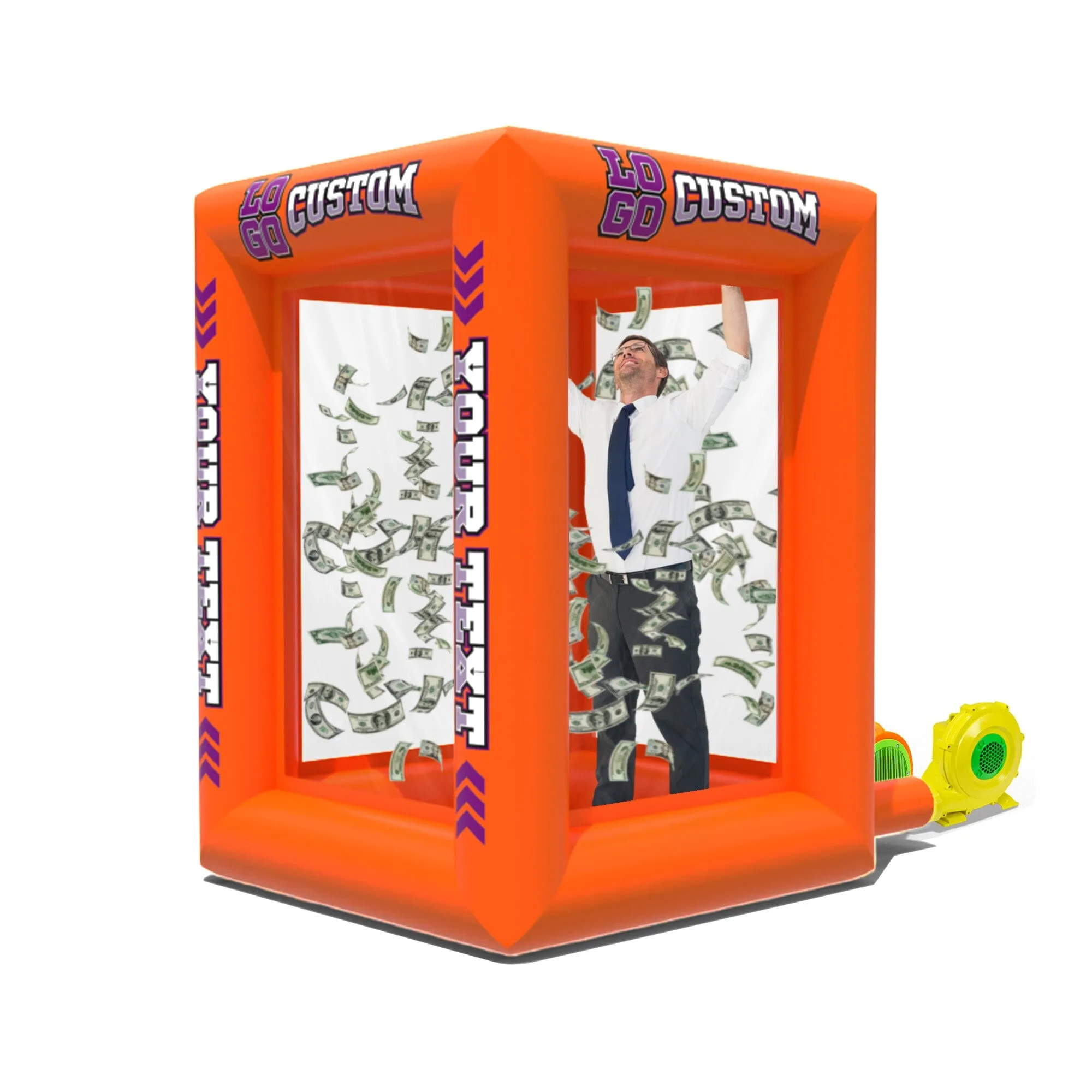 Custom Inflatable Cash Grab Machine