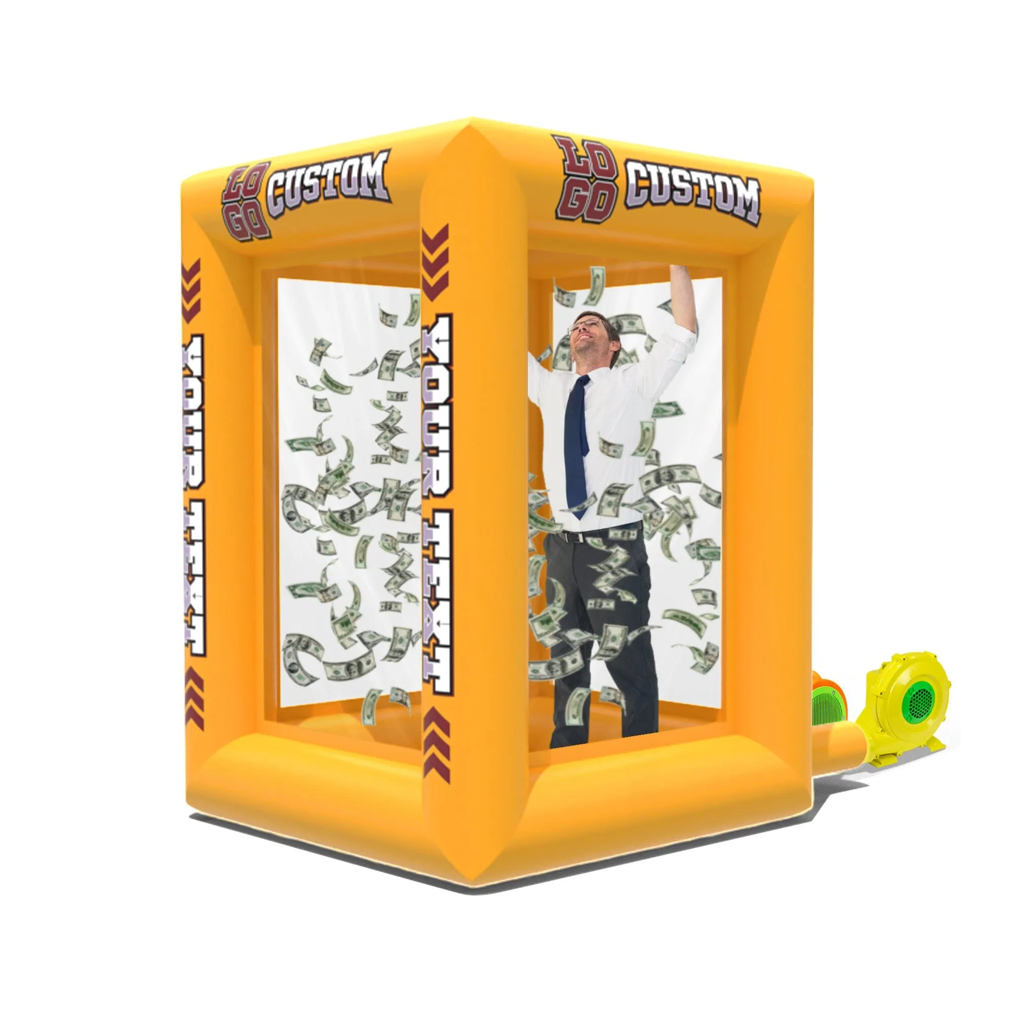 Custom Inflatable Cash Grab Machine