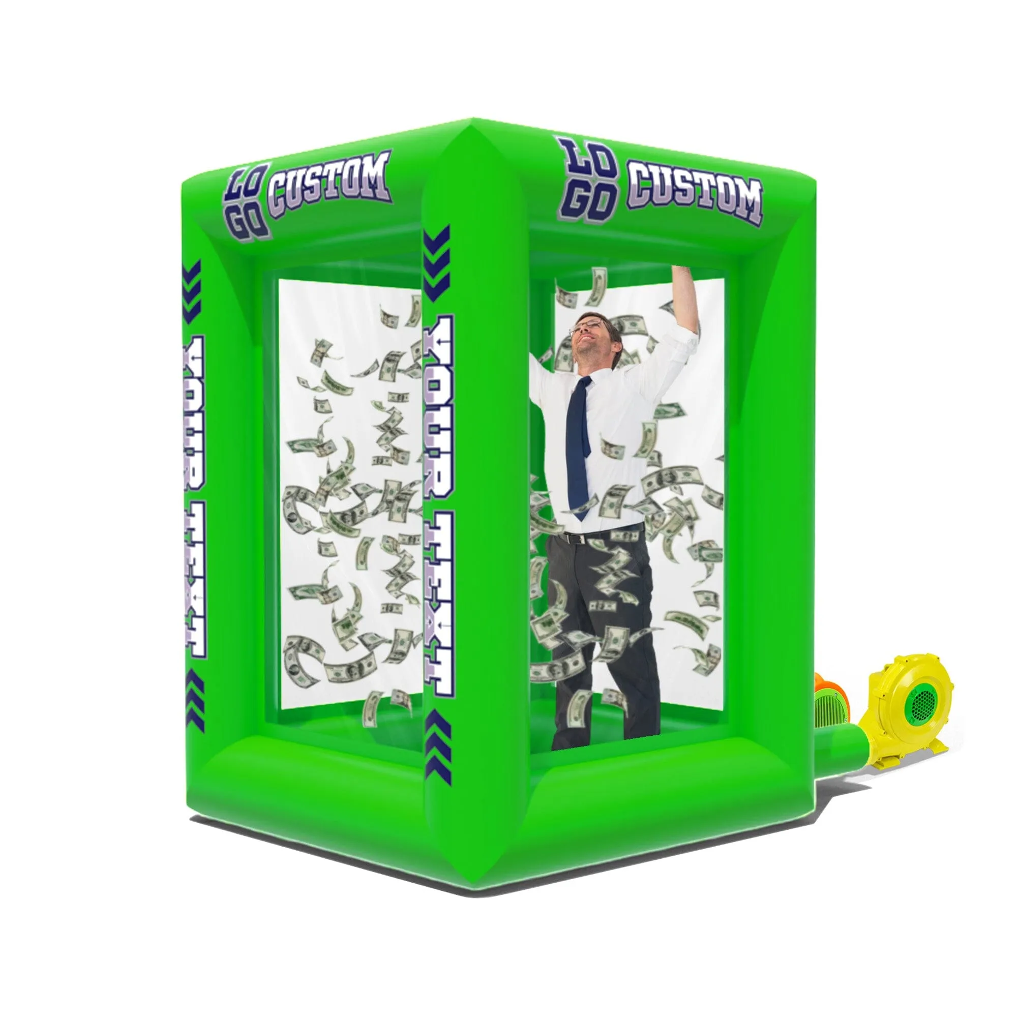 Custom Inflatable Cash Grab Machine