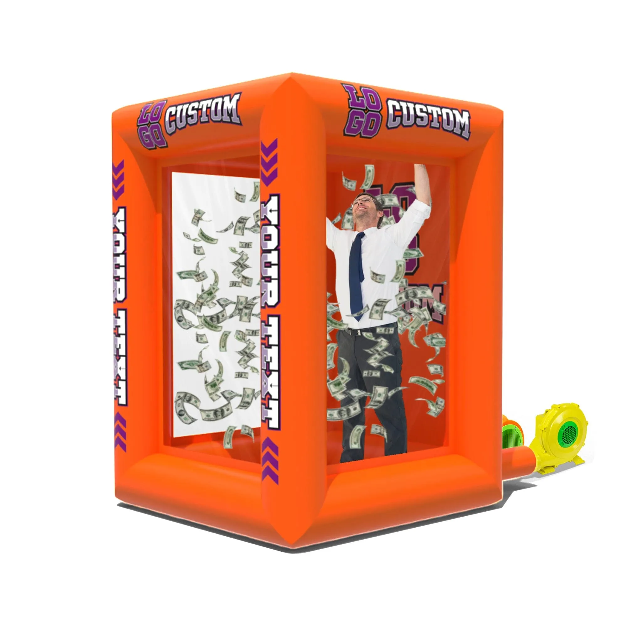 Custom Inflatable Cash Grab Machine