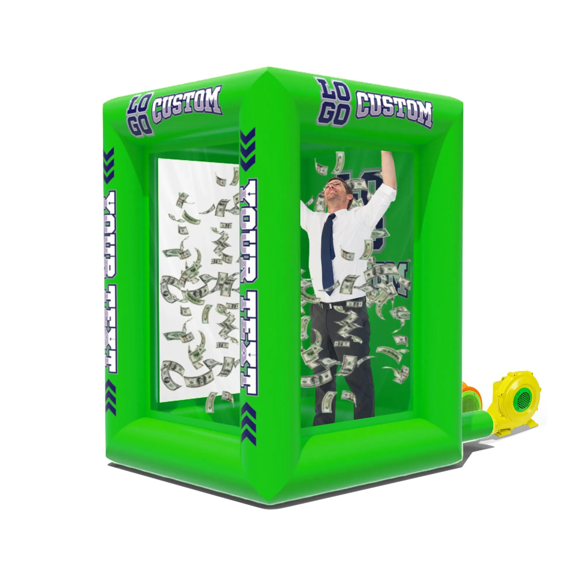 Custom Inflatable Cash Grab Machine