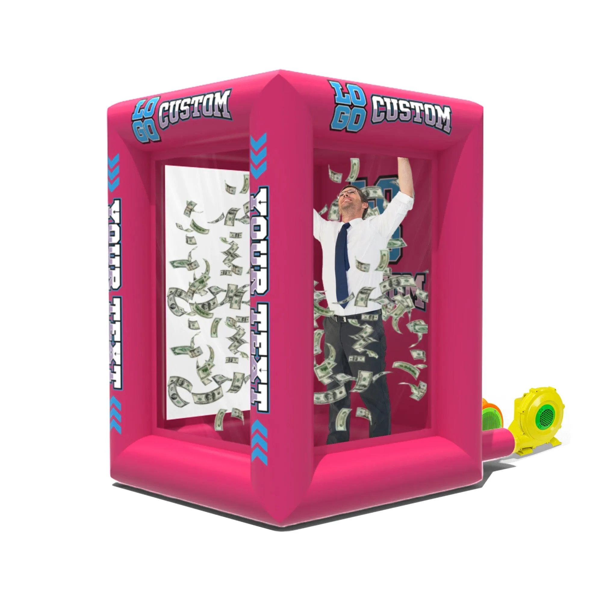 Custom Inflatable Cash Grab Machine