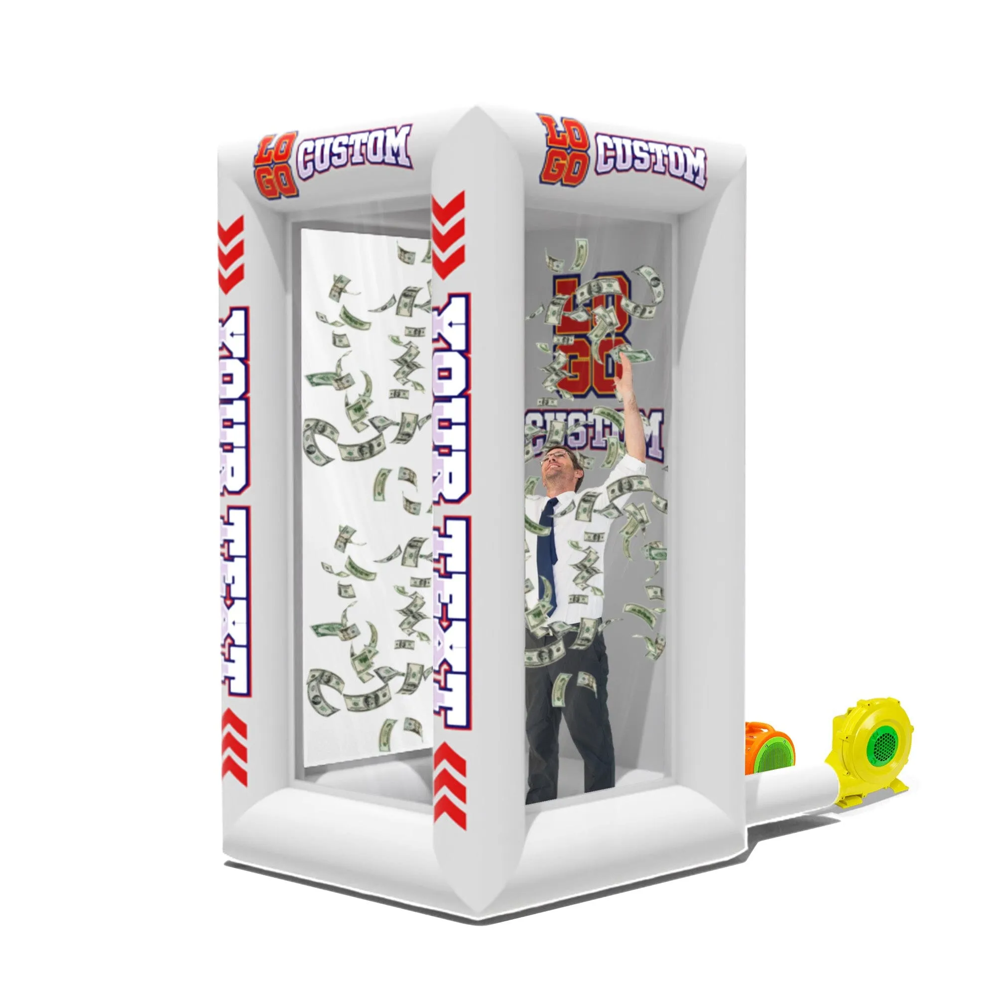 Custom Inflatable Cash Grab Machine