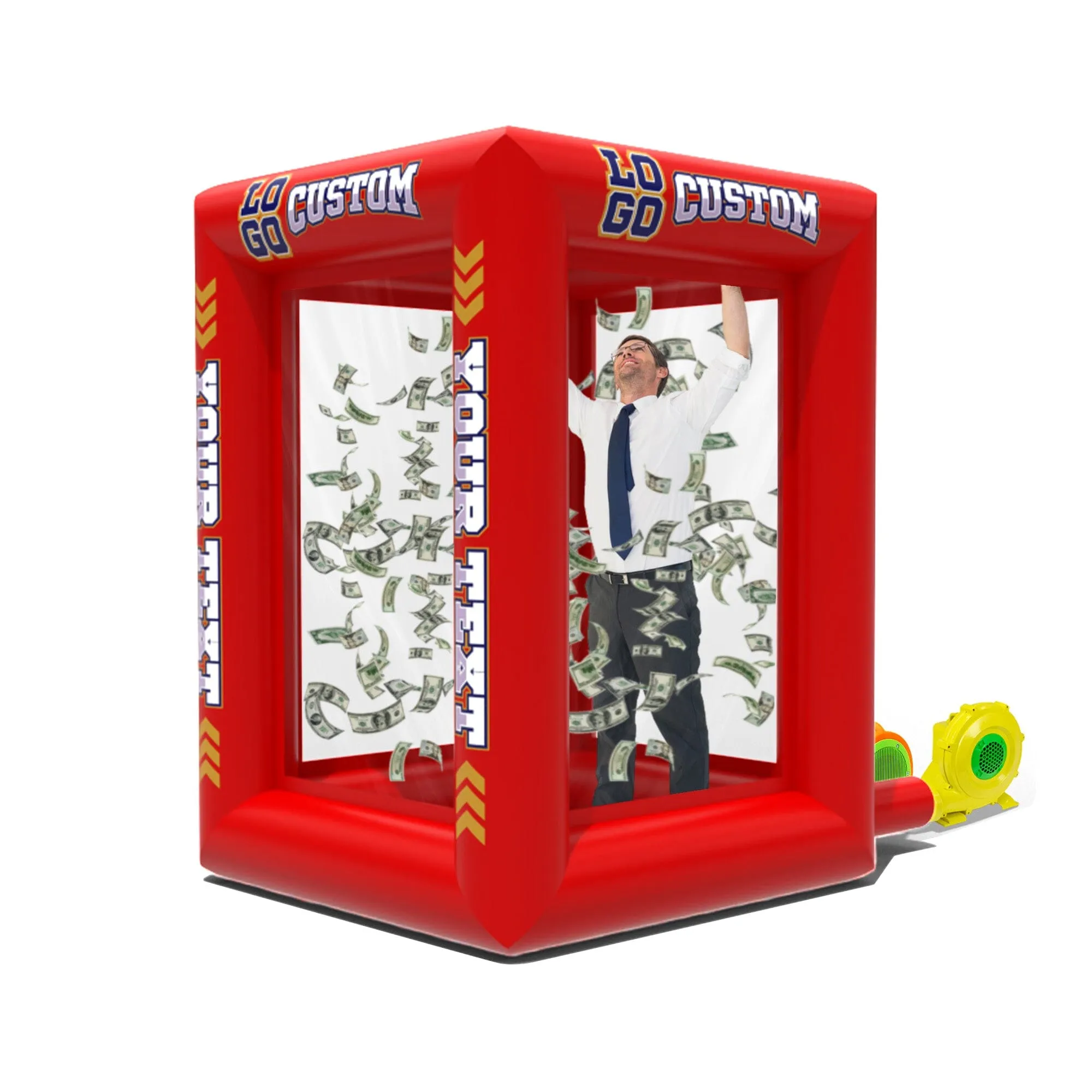 Custom Inflatable Cash Grab Machine