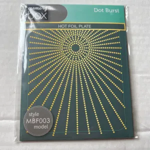 Dot burst hot foil plate  by Memory box